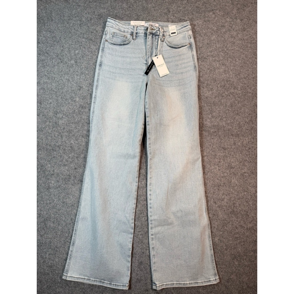 Judy Blue High Waist Straight Fit Light Wash Control Top Jeans 9/29